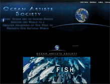 Tablet Screenshot of oceanartistssociety.org